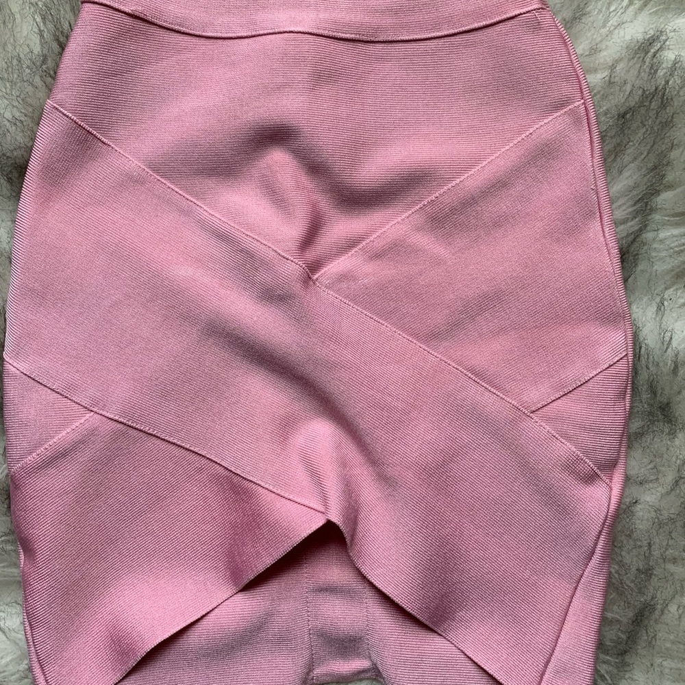 Pink bandage skirt !